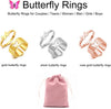 Butterfly Rings for Women 